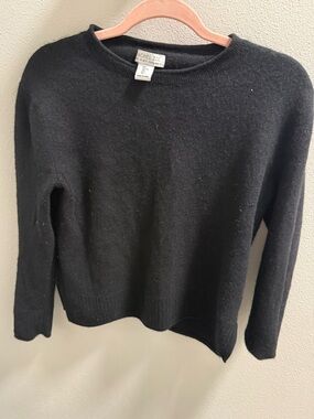 Rachel Zoe Black Crewneck Pullover Sweater